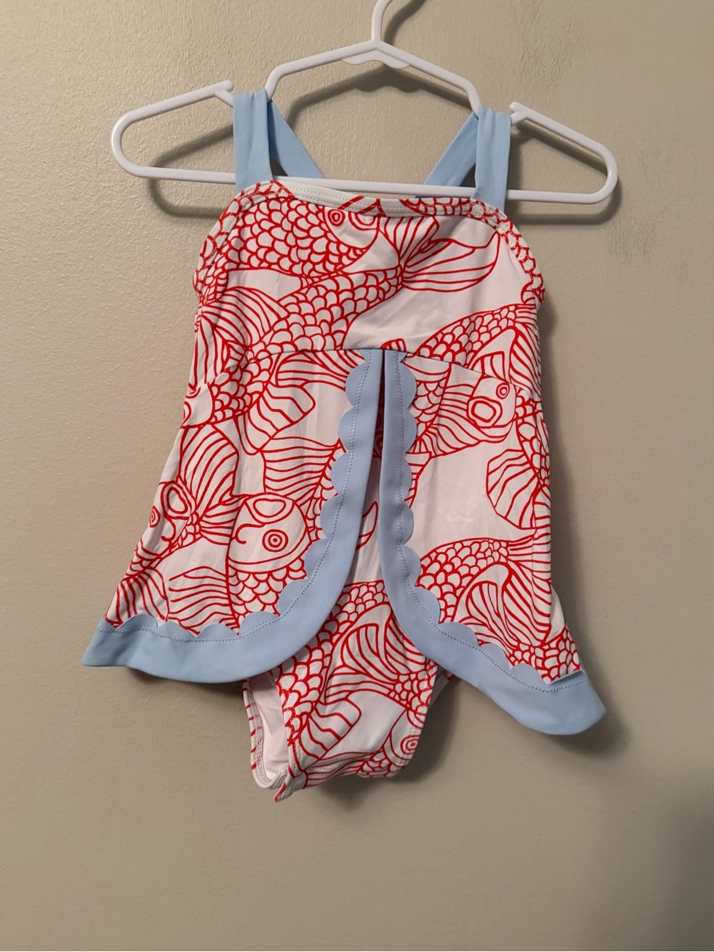 The Beaufort Bonnet Company Red Blow Fish Swimsuit